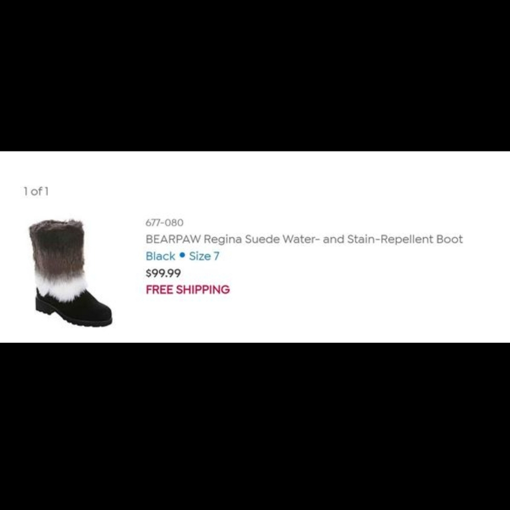 Bearpaw ombre faux fur boots